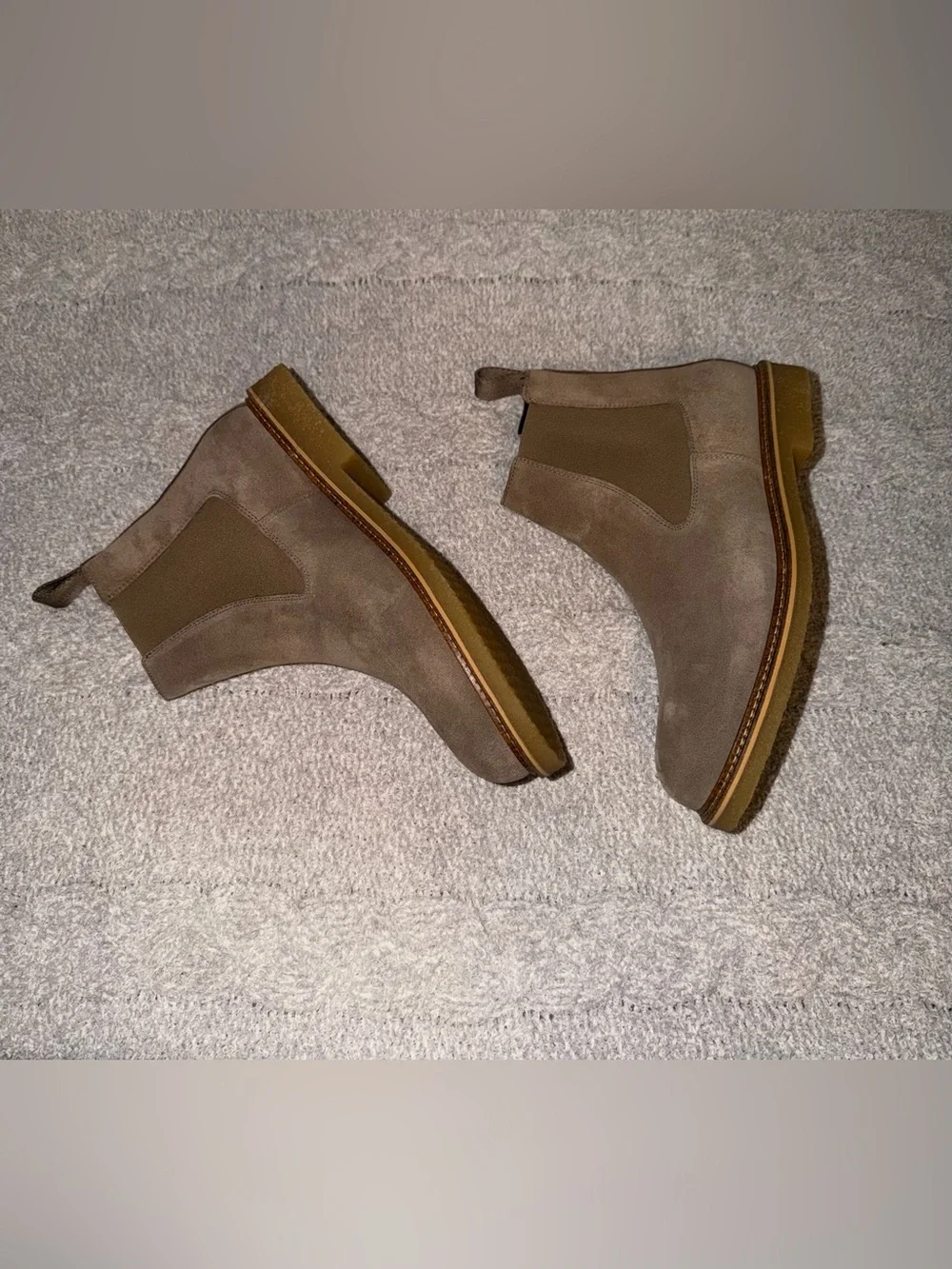Men’s BOSS Kope Suede Chelsea Boots Hugo Boss Size EU 41 US 8 Quiet Luxury